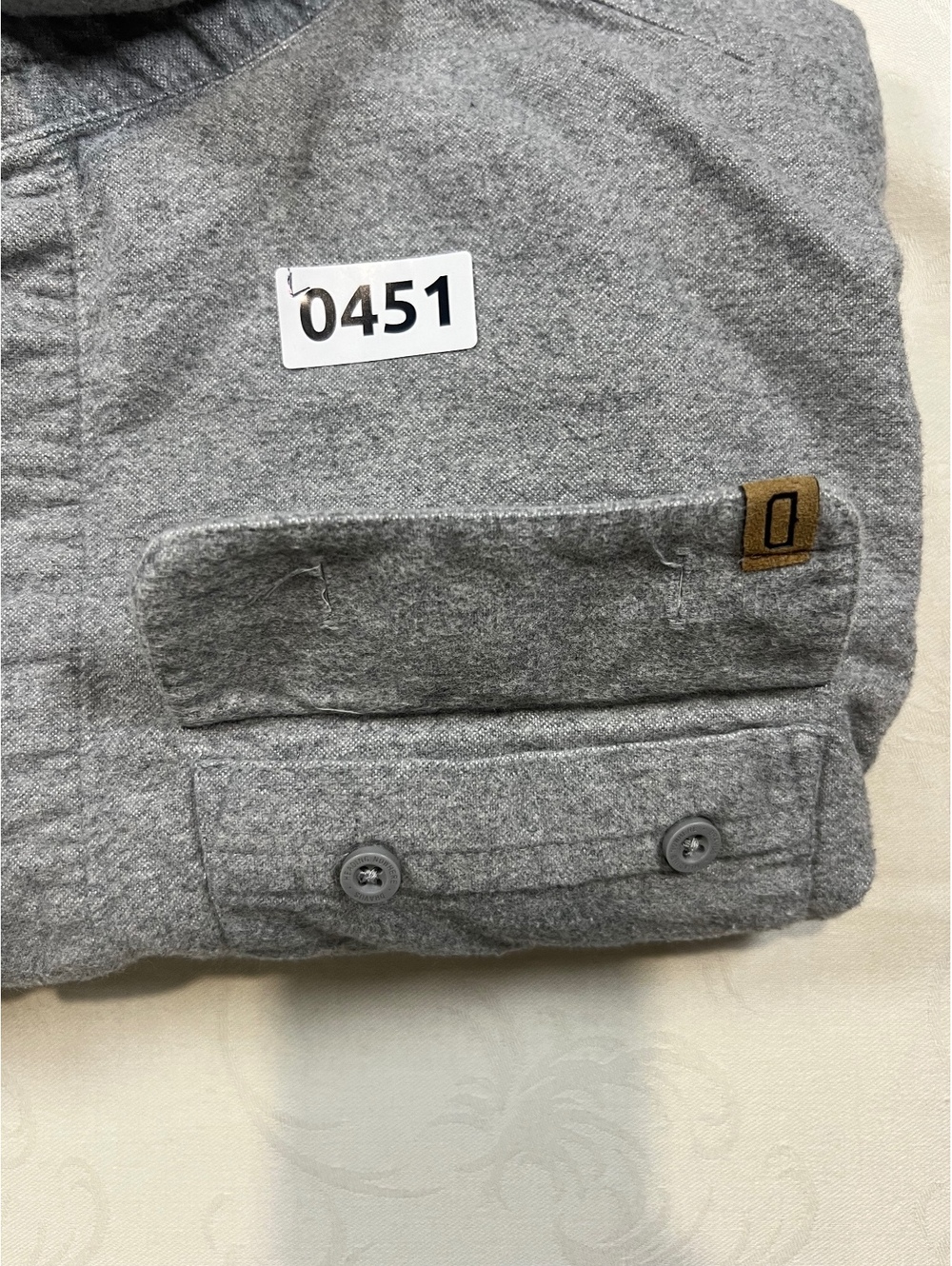 Dravus Lightweight Premium Flannel Solid Gray Size Medium - Picture 7 of 7